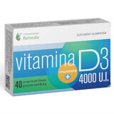 Vitamine D, 4000 IE, 40 tabletten, Remedia