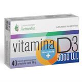 Vitamine D3, 5000 IE, 40 tabletten, Remedia