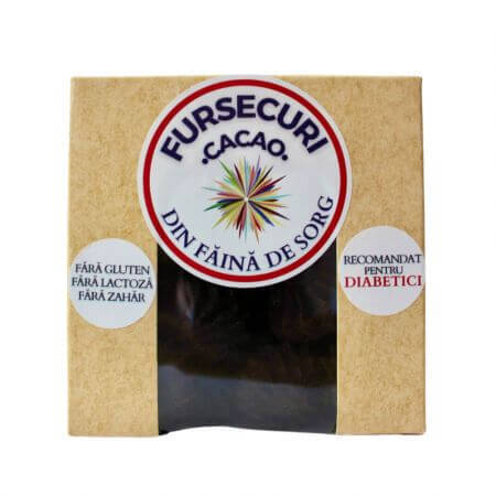 Biscuits au cacao avec de la farine de sorgho pour diabétiques, 130 g, Daycome