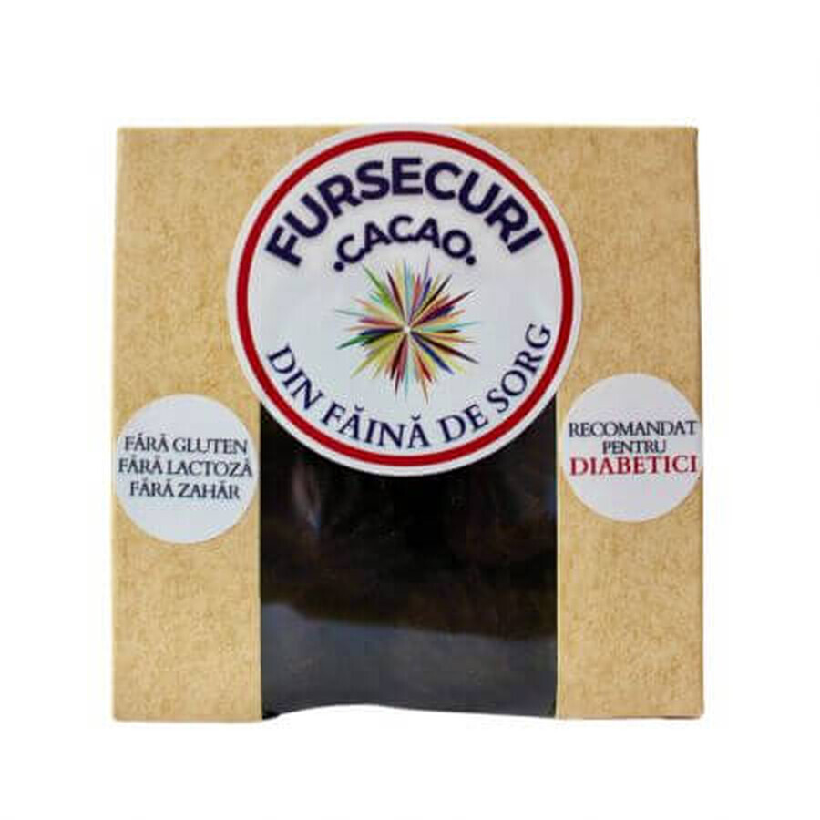 Biscuits au cacao avec de la farine de sorgho pour diabétiques, 130 g, Daycome
