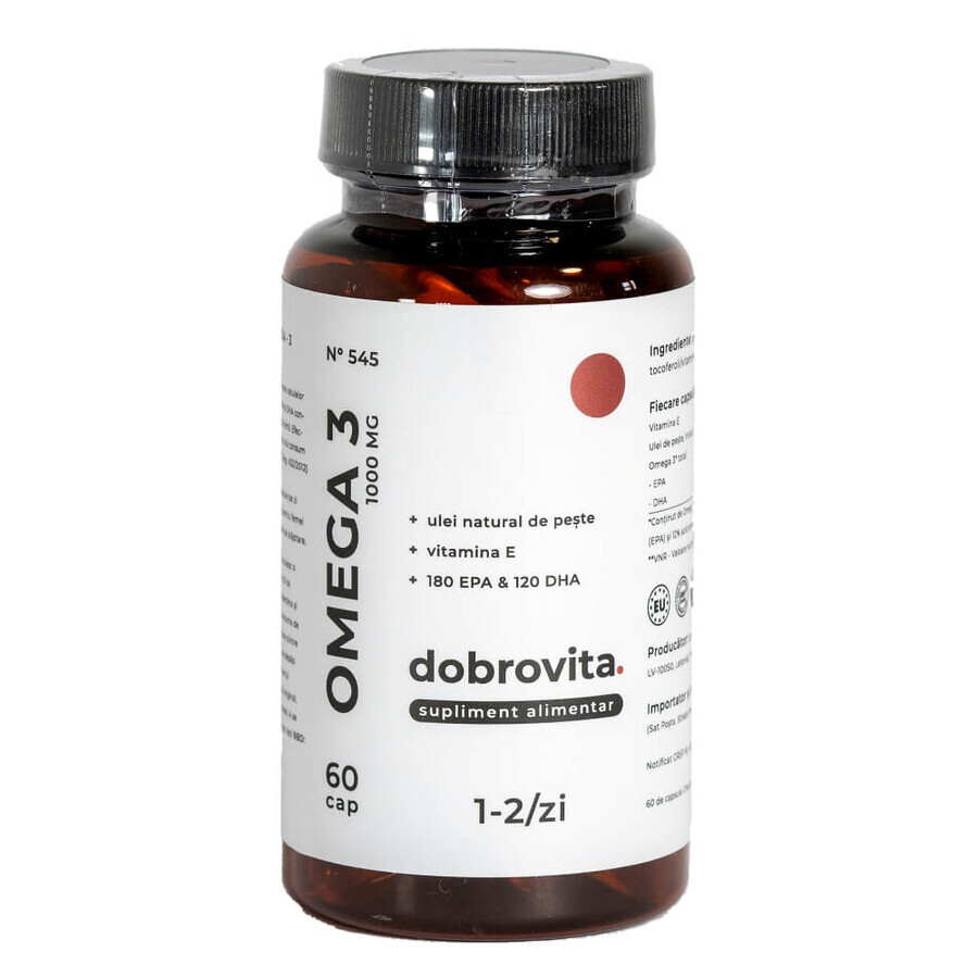 Omega 3 1000 mg, 60 capsules, Dobrovita