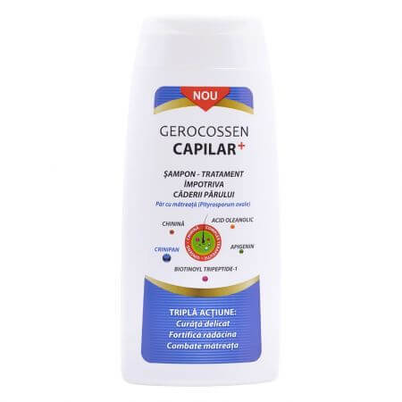 Shampoo tegen haaruitval met roos Capilar+, 275 ml, Gercossen