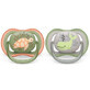 Succhietti Philips Avent Ultra Air, 6-18 mesi, 2 pezzi, Verde e Grigio, SCF085/60, Philips