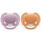 Sucettes ultra douces Philips Avent, 6-18 mois, 2 pi&#232;ces, rose et orange, SCF091/33, Philips