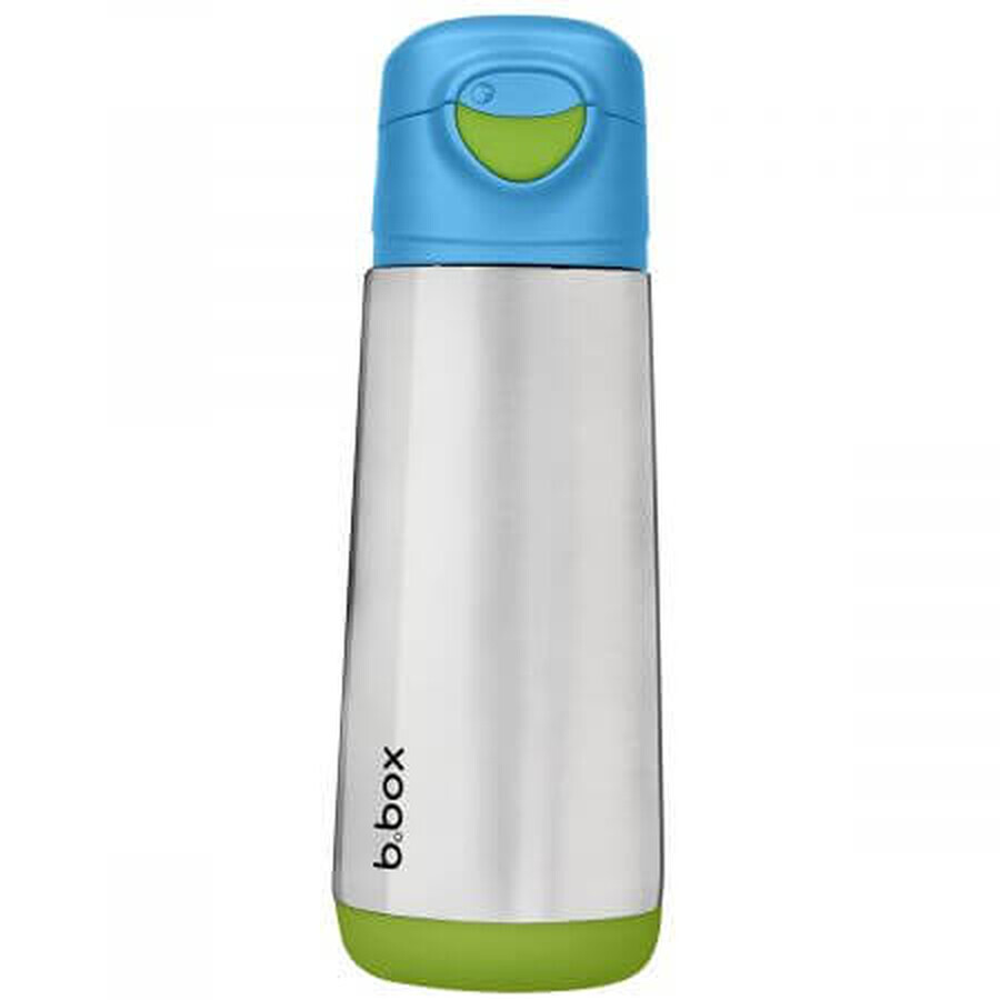 Thermos avec bec en silicone, 500 ml, bleu/vert, BBOX