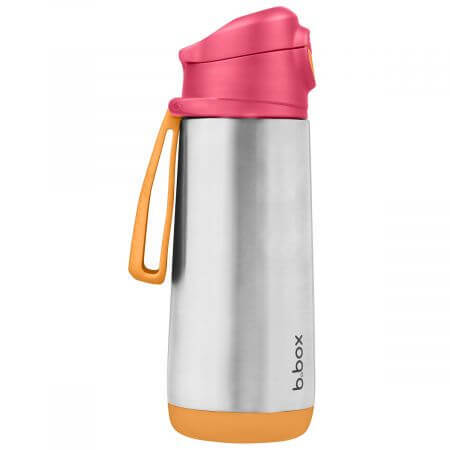 Thermos avec bec en silicone, 500 ml, Rose/Orange, BBOX