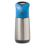 Thermos avec paille, 350 ml, bleu/gris, BBOX