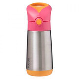 Thermos with straw, 350 ml, Pink/Orange, BBOX