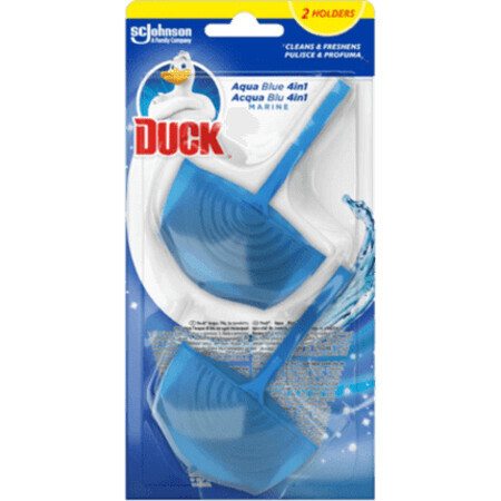 Duck Toiletverfrisser 4 in 1Aqua Blauw, 2 stuks