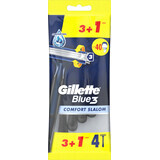 Gillette Scheermes Blauw 3, 4 stuks