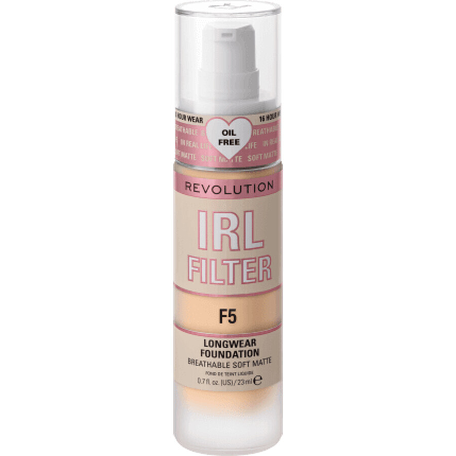 Revolution IRL Filter Longwear Foundation F5, 23 g