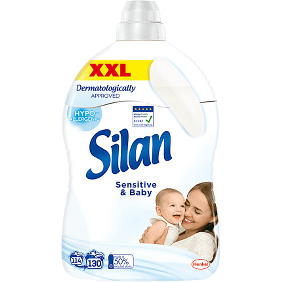 Silan Balsam de rufe Sensitive 130 spălări, 2,86 l