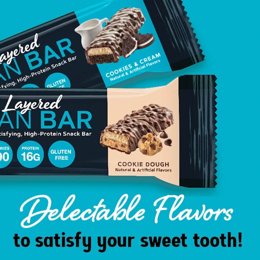 Total Lean® Layered Lean Bar, barre protéinée aromatisée au gâteau au fromage et à la citrouille, 44 g, GNC