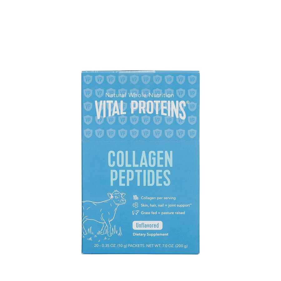 Peptidi di collagene Vital Proteins®, peptidi di collagene senza sapore, 1 bustina, 10 g, GNC