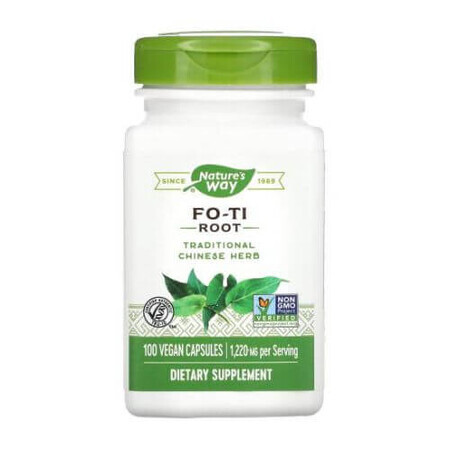 Racine de Fo-Ti 610mg Nature's Way, 100 gélules, Secom