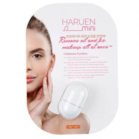 Anti-Talg-Vulkanstein-Gesichtsmassagegerät Mini Matte White, 1 Stück, Haruen