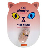 Oil Monster Mat Roze anti talg vulkanische steen gezicht massage, 1 stuk, Haruen