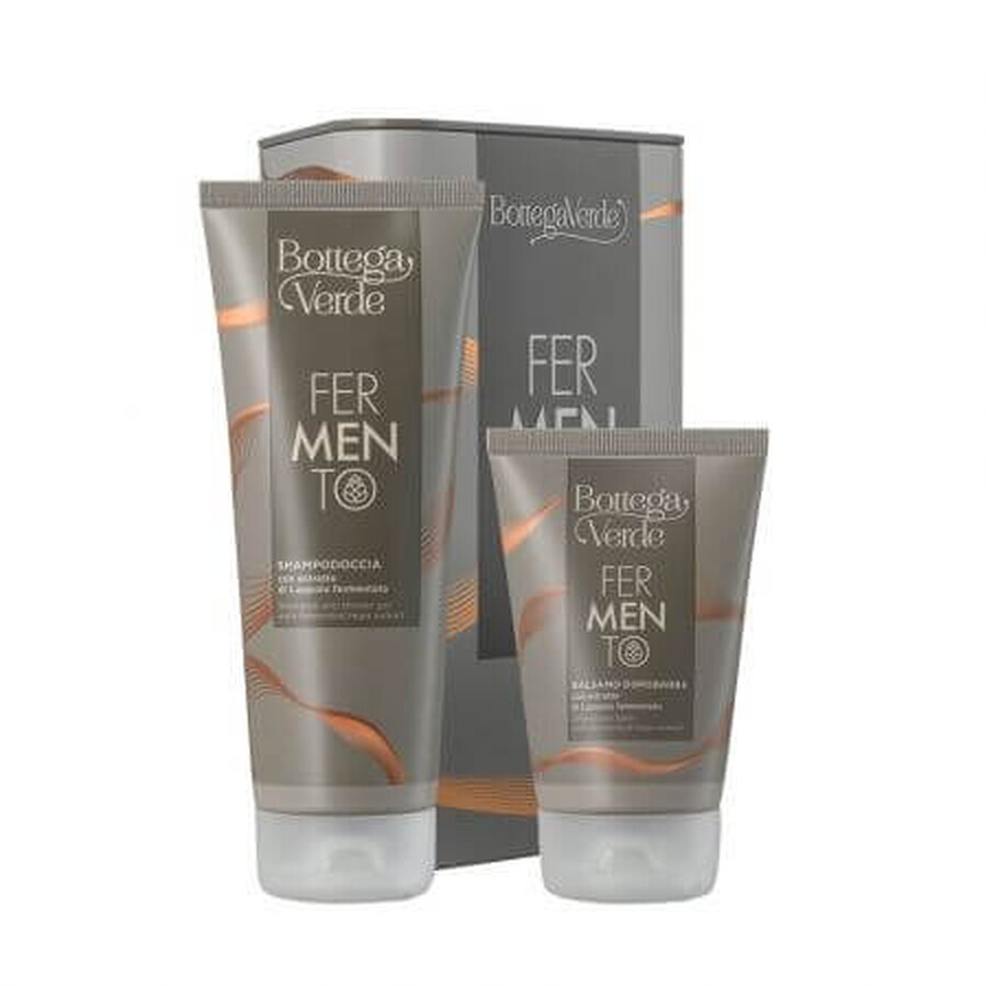 Set uomo Shampoo e bagnoschiuma 200 ml + Dopobarba Fermento 75 ml, Bottega Verde