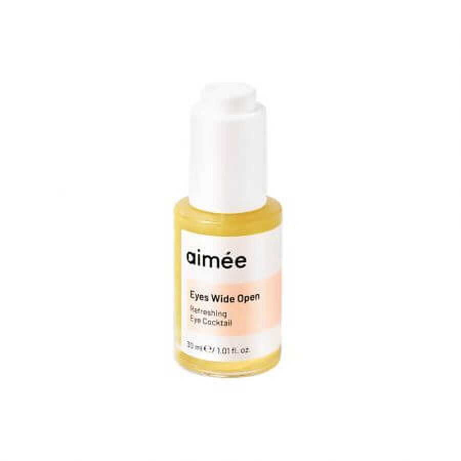 Straffendes Augenserum mit Seidenbaumextrakt + Peptiden, 30 ml, Aimee