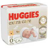 Extra Care luiers, Nr. 0, &lt;3.5 kg, 25 stuks, Huggies