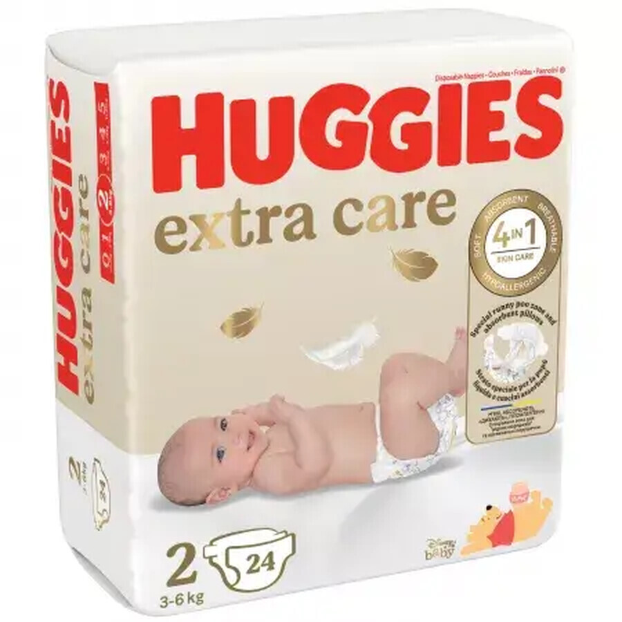 Extra Care luiers, nr. 2, 3-6 kg, 24 stuks, Huggies