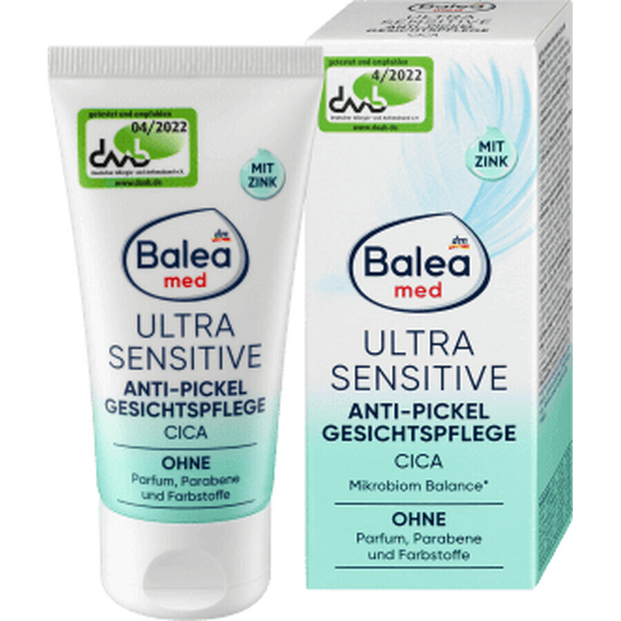 Balea MED Ultra-sensitive face cream against pimples, 50 ml