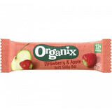 Barres d'avoine complète biologique avec fraises et pommes, + 12 mois, 23 g, Organix