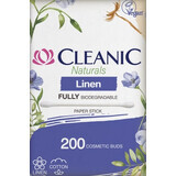 Cleanic Natuurlijke Linnen Cosmetische Sticks, 200 stuks