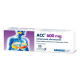 ACC, 600 mg, 20 comprimés effervescents, Sandoz