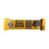 Barre de chocolat noir au sésame, 30 g, Solaris