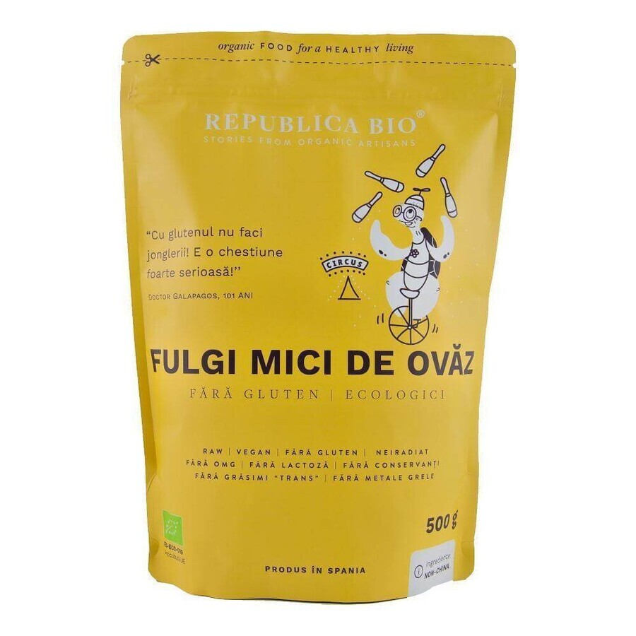 Flocons d'avoine bio sans gluten, 500 g, Republica Bio