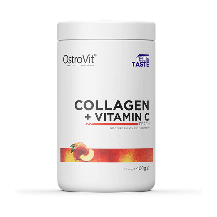 Collagène + Vitamine C Pêche, 400 g, OstroVit