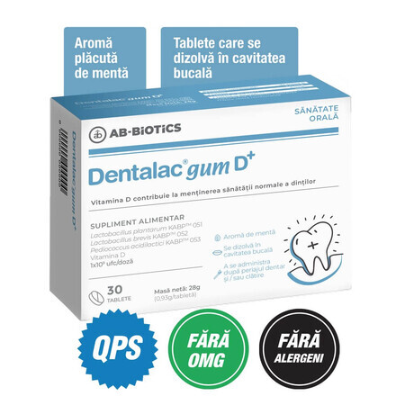 Dentalac Zahnfleisch D+, 30 Tabletten, Ab-Biotics