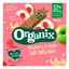 Barritas ecológicas de avena integral con manzanas y frambuesas, + 12 meses, 6 barritas x 23 g, Organix