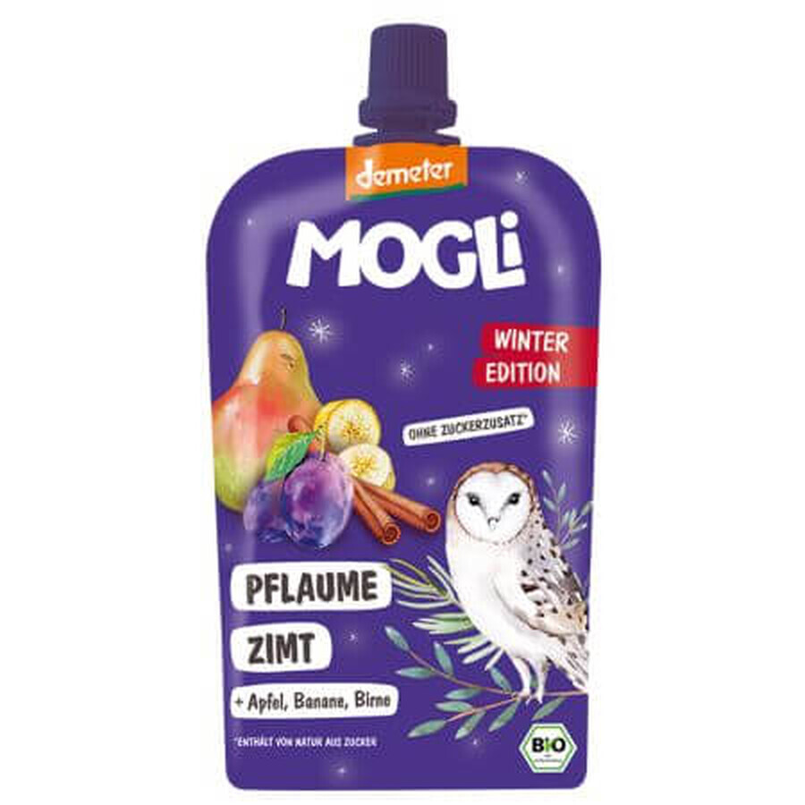 Piure Eco de Fructe si Scortisoara Winter Edition, 120 g, Mogli