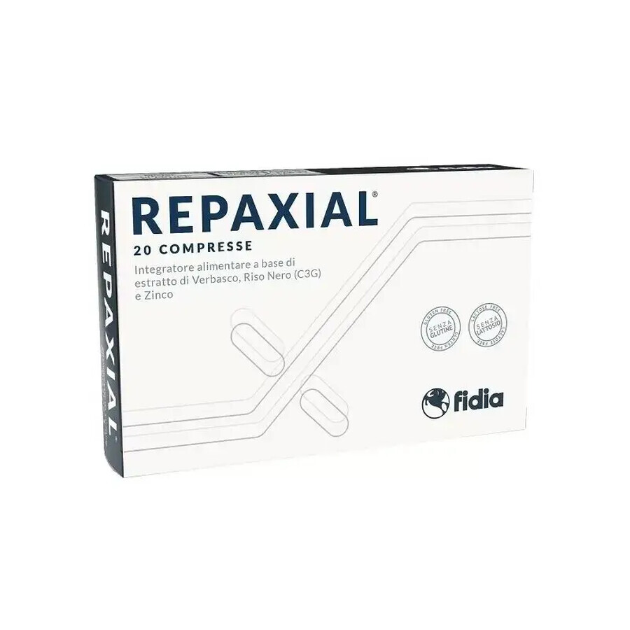 Repaxial, oogsupplement, 20 tabletten, Fidia Farmaceutici