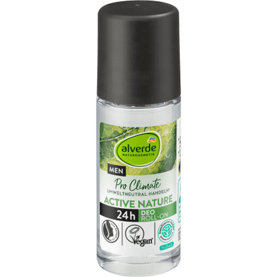 Alverde Naturkosmetik MEN Déodorant roll-on ACTIVE NATURE, 50 ml