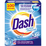 Dash Waschmittelpulver Alpen Frische 100 Wäschen, 6 Kg