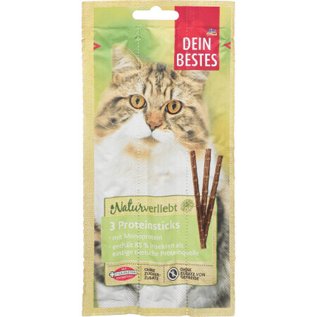 Dein Bestes Aanvullende proteïnesticks voor volwassen katten, 15 g