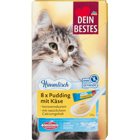 Dein Bestes Cat Snack, pudding au fromage, 120 g