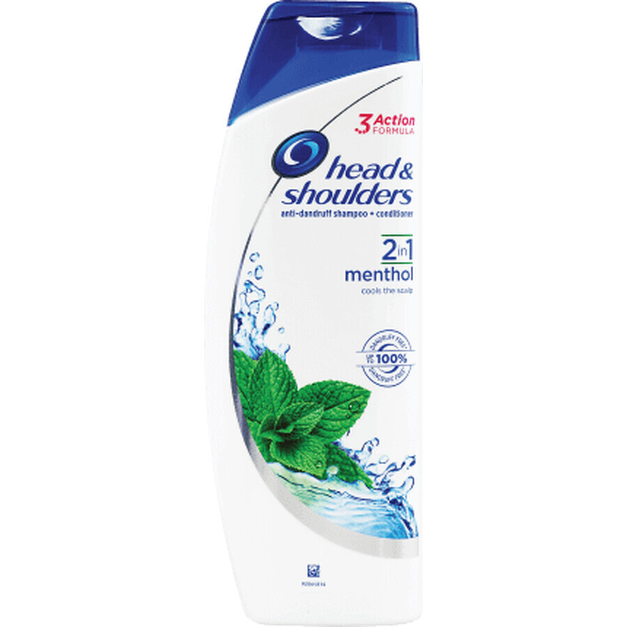 Head&Shoulders Șampon 2în1 menthol, 0,4 l