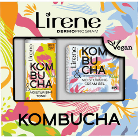 Lirene KOMBUCHA Coffret cadeau gel-crème et lotion tonique hydratante, 1 pc