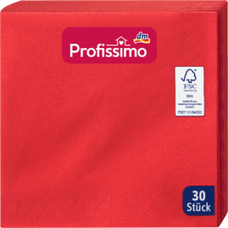 Profissimo Rode Tissues, 30 stuks