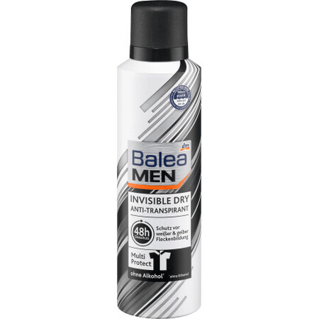 Balea MEN Desodorante Spray INVISIBLE DRY, 200 ml