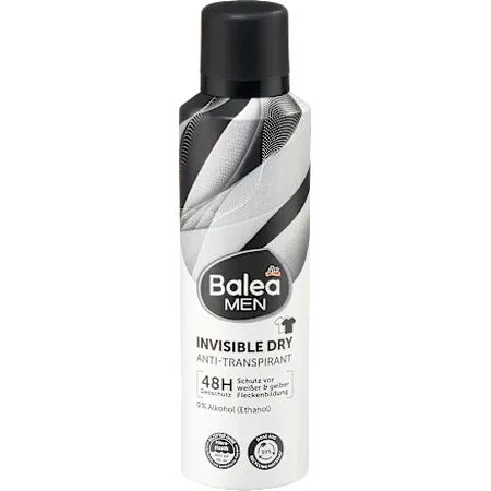 Balea MEN Deodorant spray INVISIBLE DRY, 200 ml