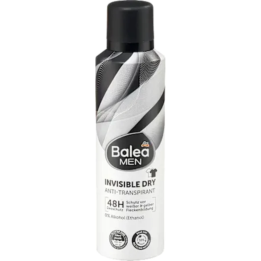 Balea MEN Deodorant spray INVISIBLE DRY, 200 ml