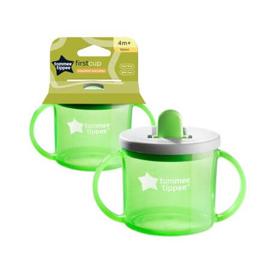 Basics Eerste beker, +4 maanden, Groen, 190 ml, Tommee Tippee