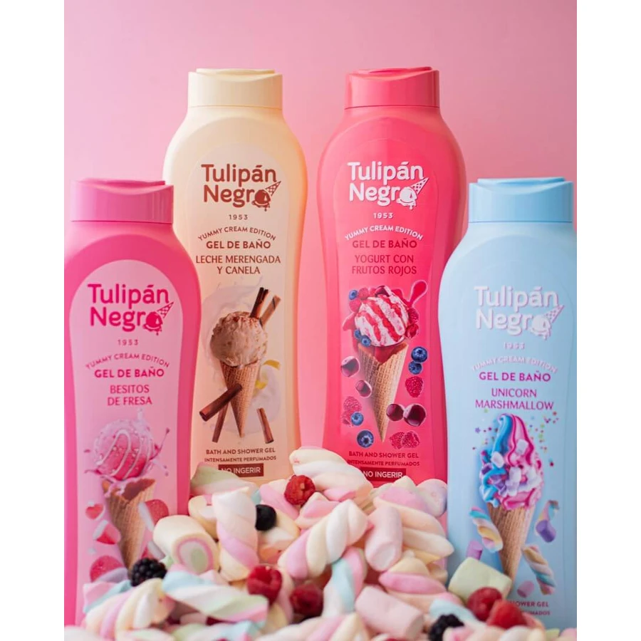 Yoghurt douchegel met rode bessen, 650ml, Tulp