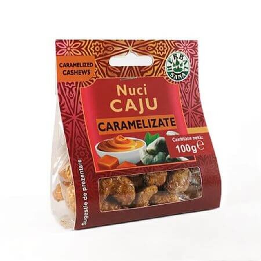 Caramelized Cashew Nuts, 100 g, Herbal Sana