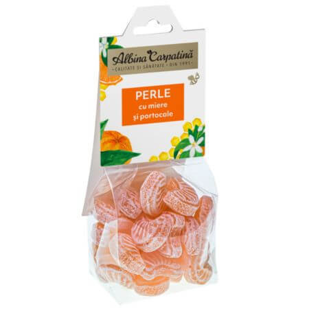 Perlen mit Honig und Orange, 100 g, Albina Carpatina